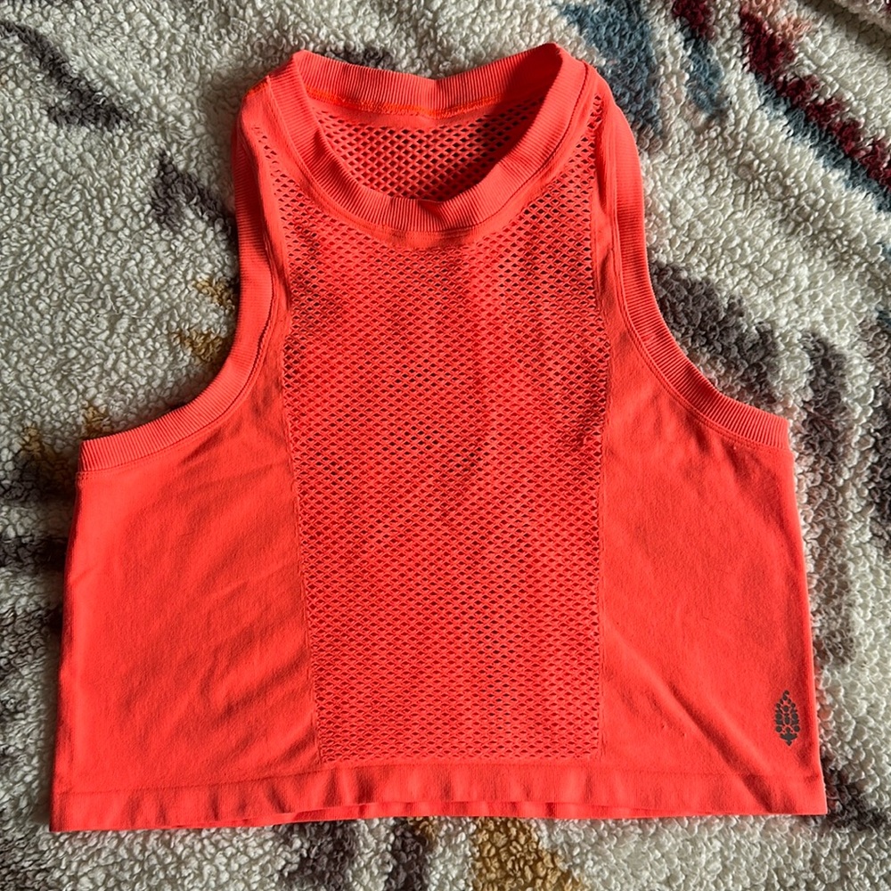 Bright colored size M/L Free People Movement Crop!